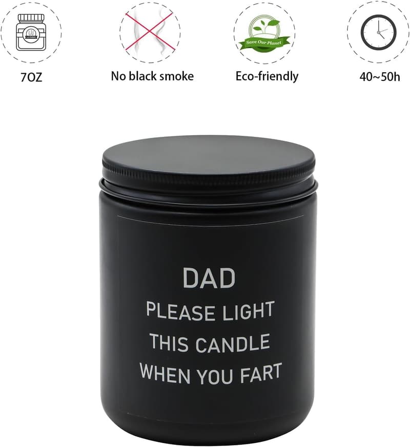 Funny Father's Day Scented Candle Set for Dad
