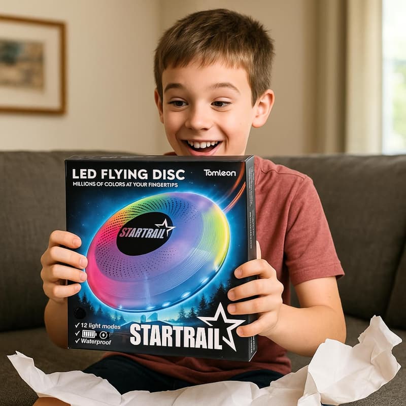 Rechargeable LED Flying Disc – Waterproof, Color-Changing Frisbee for Outdoor Fun