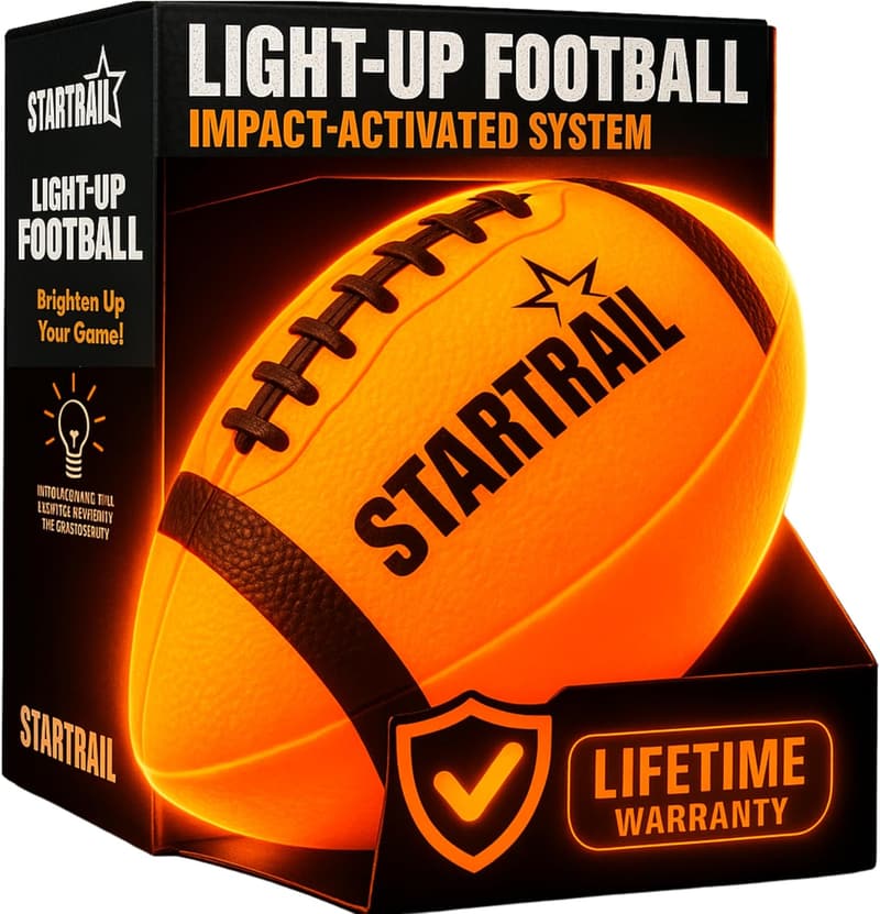 Glow in The Dark LED Size 6 Football for Outdoor Evening Fun