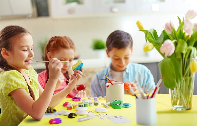 Kids' Rock Painting Kit - Arts and Crafts for Ages 6-12