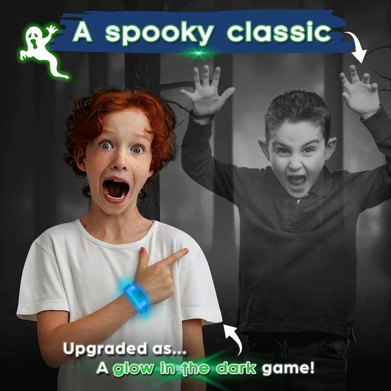 Glow-in-the-Dark Ghosts in The Graveyard Game for Kids