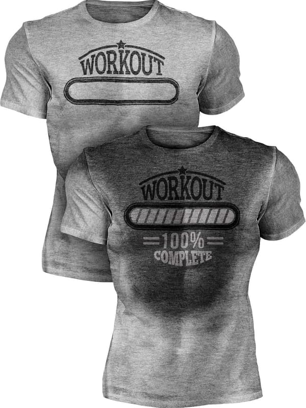 Men's Workout Shirt - Sweat Activated, Moisture Wicking Fitness