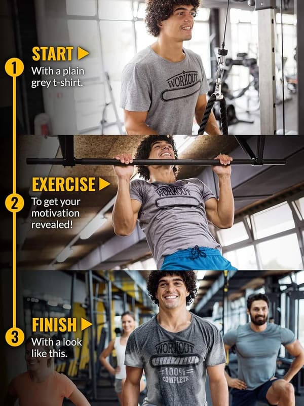 Men's Workout Shirt - Sweat Activated, Moisture Wicking Fitness