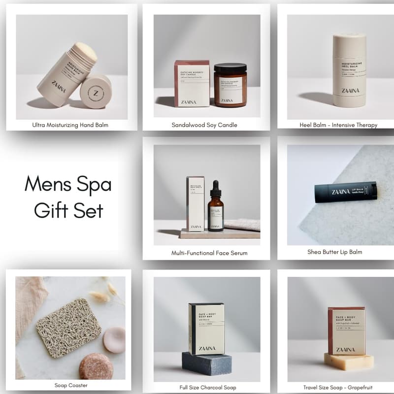 Father's Day Men's Relaxation Spa Gift Set - Handmade Skincare Kit