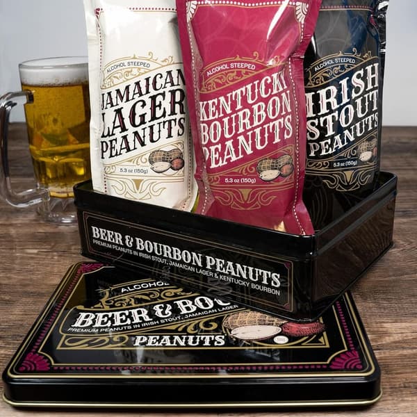 Unique Flavored Peanuts Gift Basket for Men - Birthday Snack
