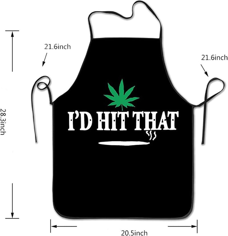 Marijuana Pot Stoner Apron for Adults - Unisex Kitchen Wear