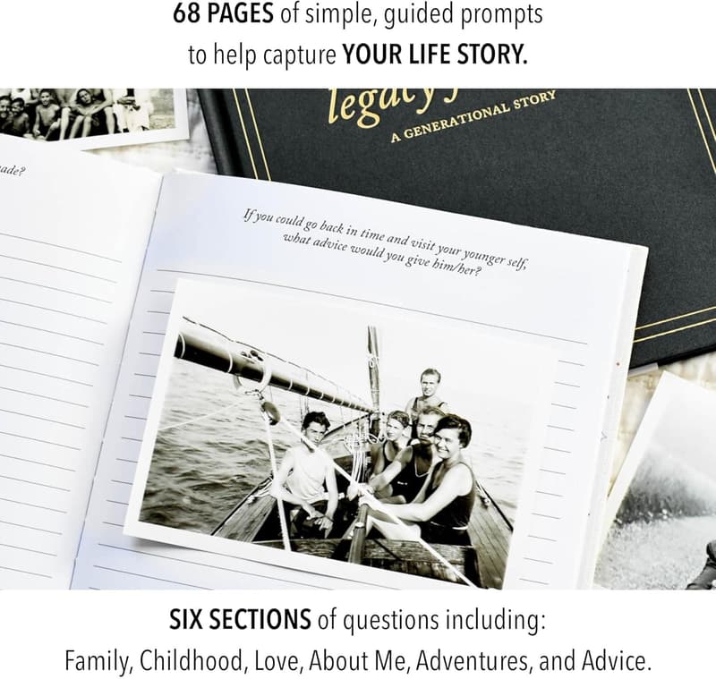 Grandparents Legacy Journal - Ivory Keepsake Book (85 Pages)