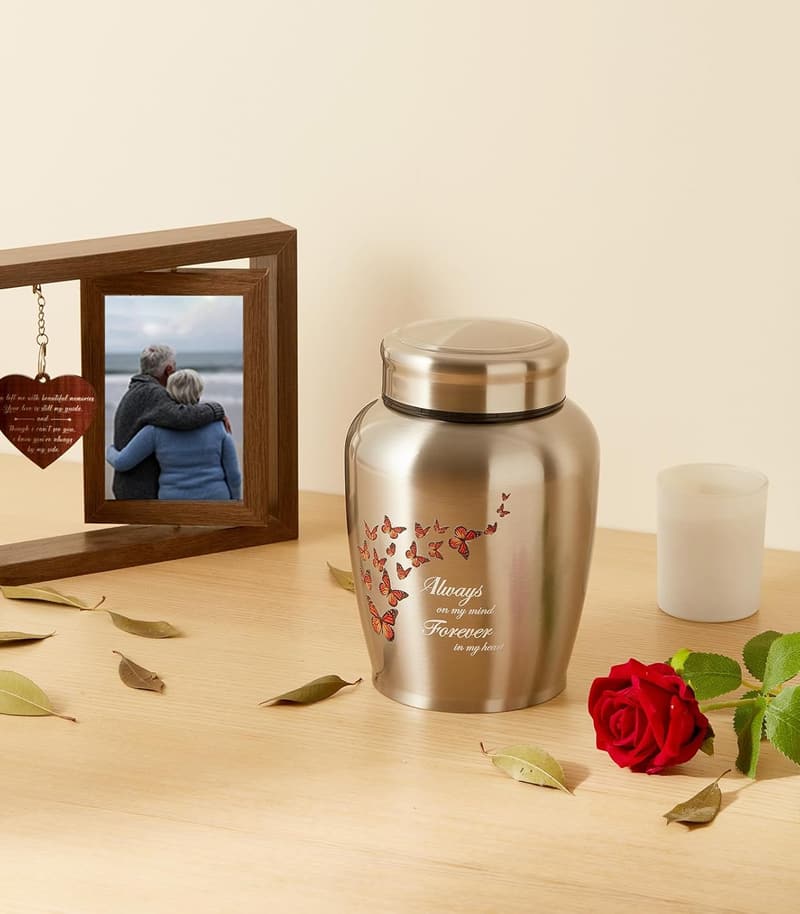 Butterfly Decorative Urn for Adult Ashes (Up to 180 lbs)