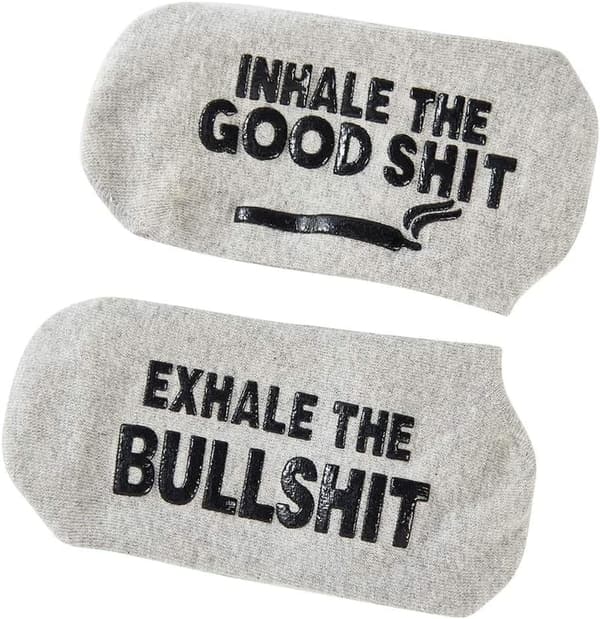 Funny Stoner Socks - Novelty Gift for Men