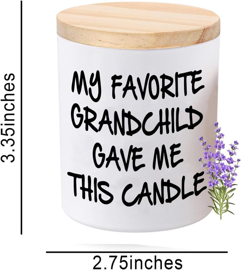 Lavender-Scented Soy Candle for Grandparents - Unique Gift