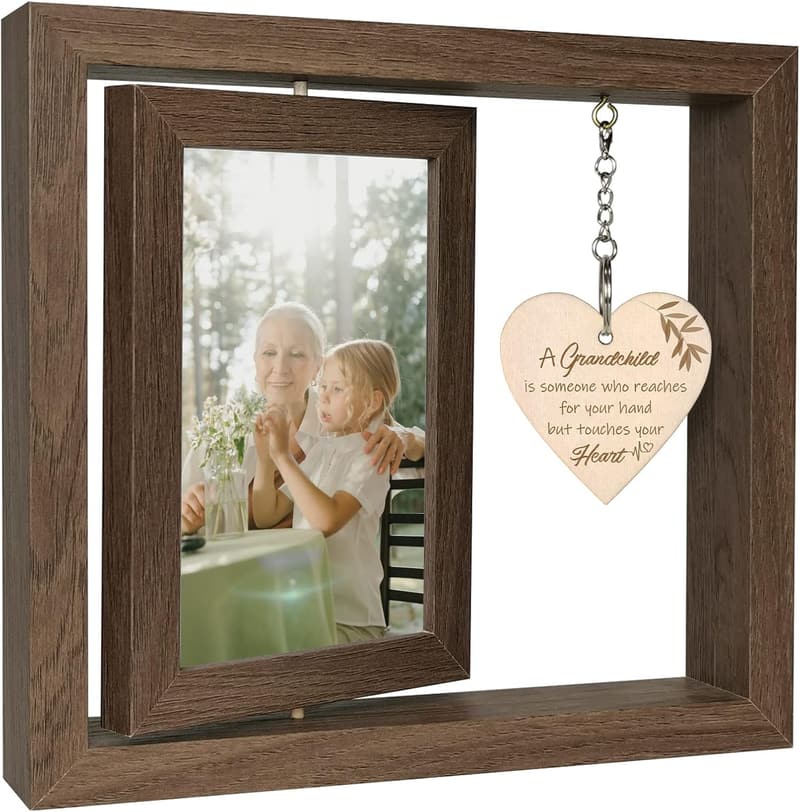 First Time Grandparents Picture Frame for Two 4x6 Photos