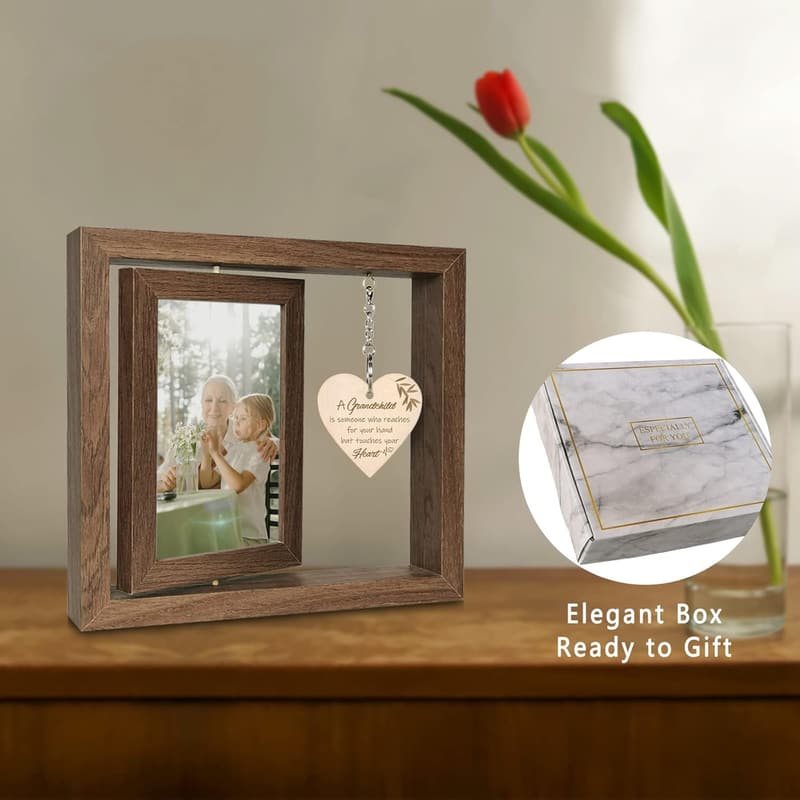 First Time Grandparents Picture Frame for Two 4x6 Photos