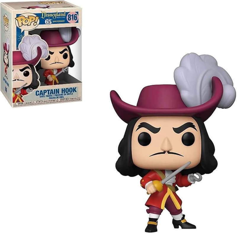 Disney 65th Captain Hook Funko Pop! Figure, 3.75 Inches
