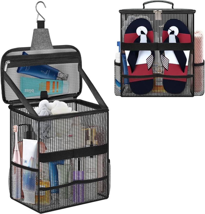 Portable Mesh Shower Caddy for Travel & Gym - Unisex