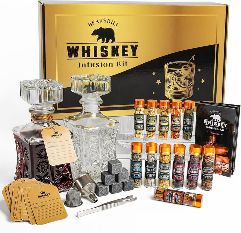 DIY Whiskey Infusion Kit with Custom Botanicals for Men