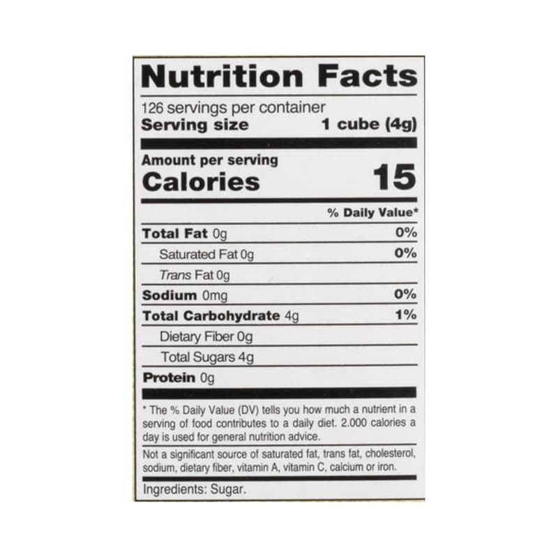Demerara Sugar Cubes from Natural Cane Sugar - 17.6 oz (Pack of 2)