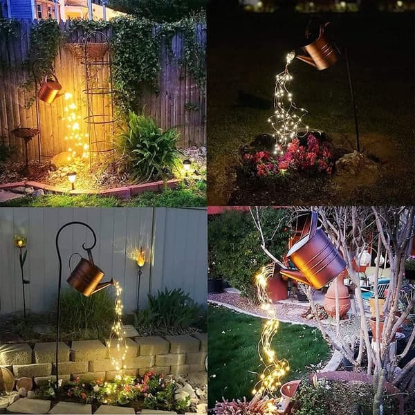 Outdoor Solar Watering Can Lantern for Gardening - Birthday Gift for Women