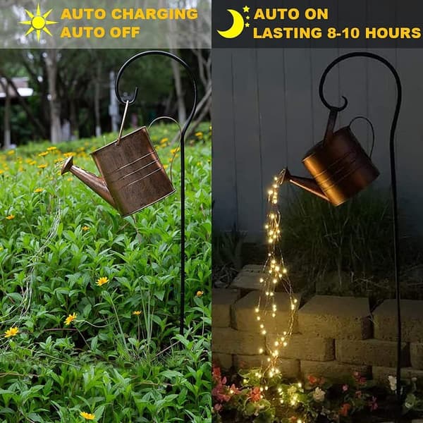 Outdoor Solar Watering Can Lantern for Gardening - Birthday Gift for Women