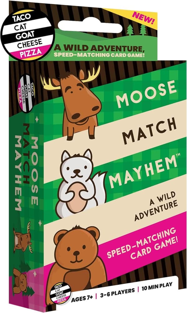 Moose Match Mayhem: Fast-Paced Family Card Game for Ages 7+