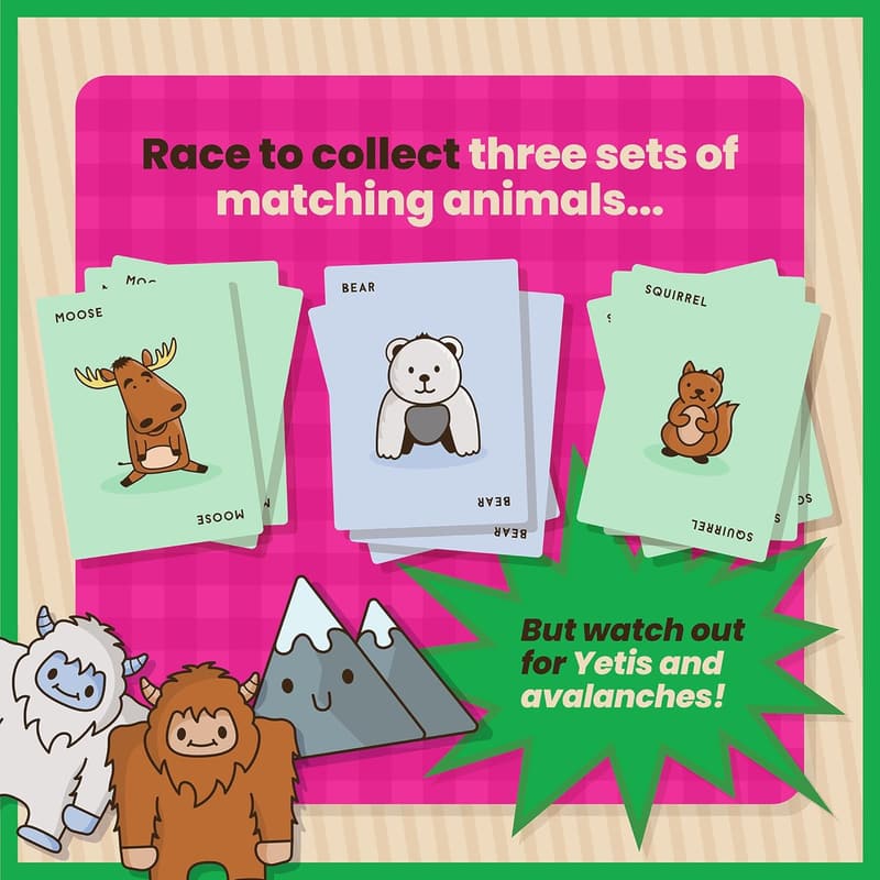 Moose Match Mayhem: Fast-Paced Family Card Game for Ages 7+