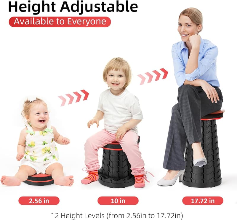 Portable Collapsible Chair - 400lbs Capacity for Camping & Fishing