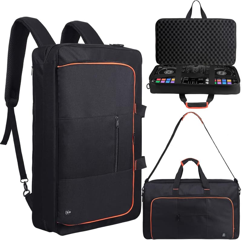 DJ Controller Case with EVA Padding for DDJ-FLX4 & Laptops