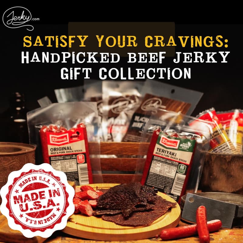 Beef Jerky Gift Box for Men – 21-Piece Assortment with 5 Flavors