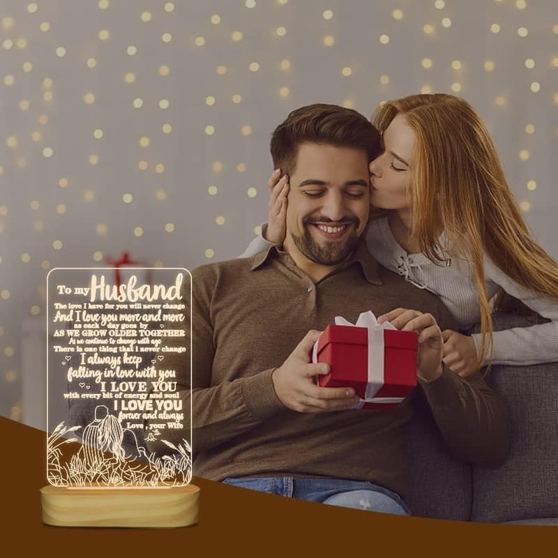 Valentine's Gift: 3D Illusion Lamp for Husband