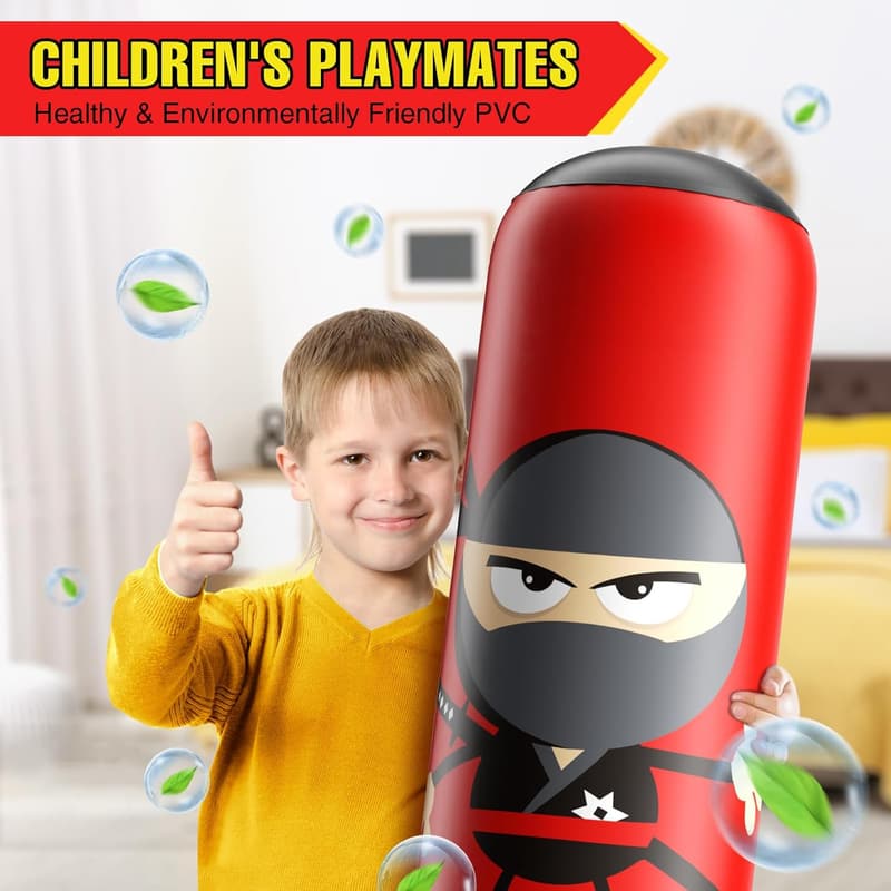 Inflatable Kids Punching Bag for Karate and Taekwondo