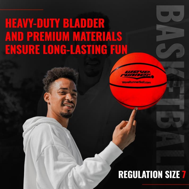 Glow in the Dark Basketball - LED Gift for Teens Ages 8-15