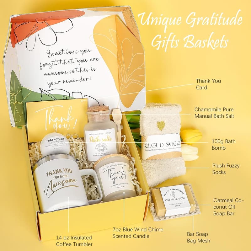 Employee Appreciation Spa Gift Basket Set for Women