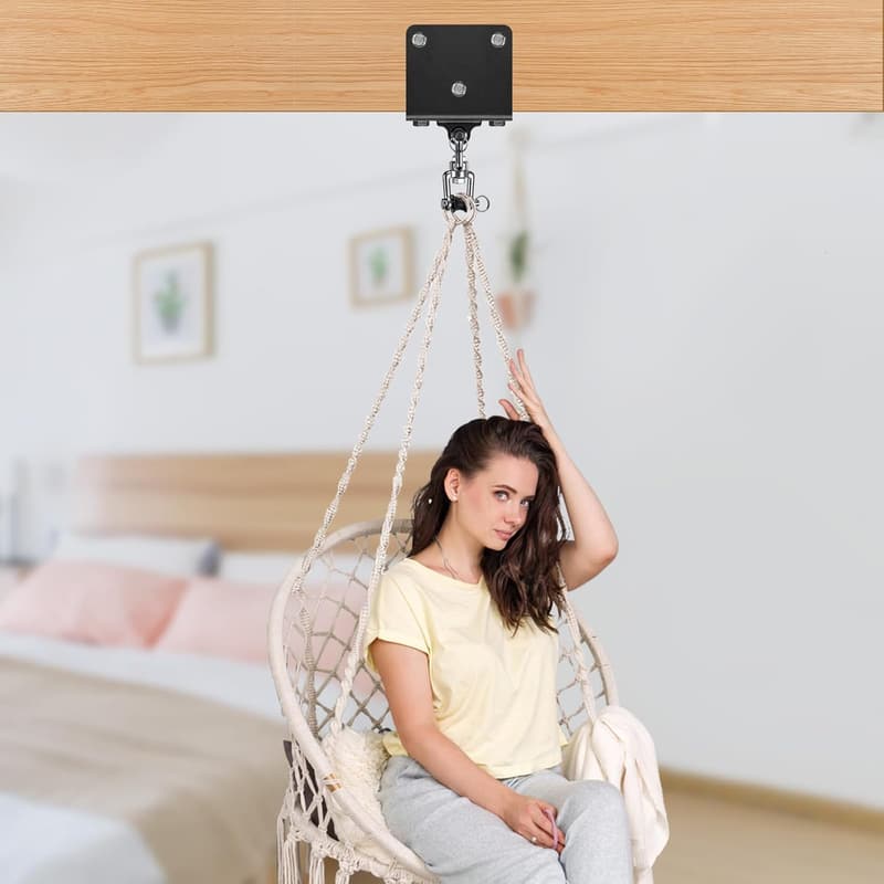 Heavy Bag Hanger Kit with 360° Swivel Hook and Steel Chain