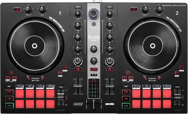 Hercules DJControl Inpulse 300 MK2 with Serato DJ Lite