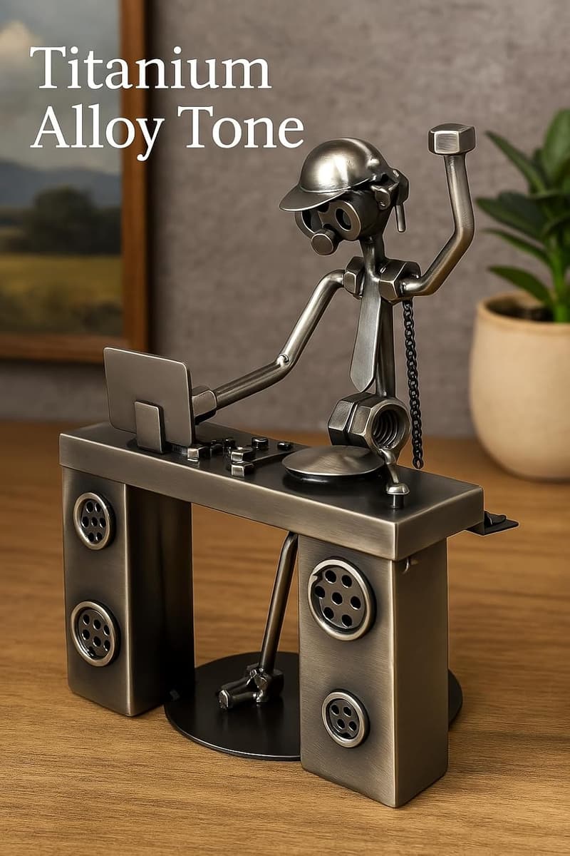 Steampunk DJ Tabletop Figurine - 6