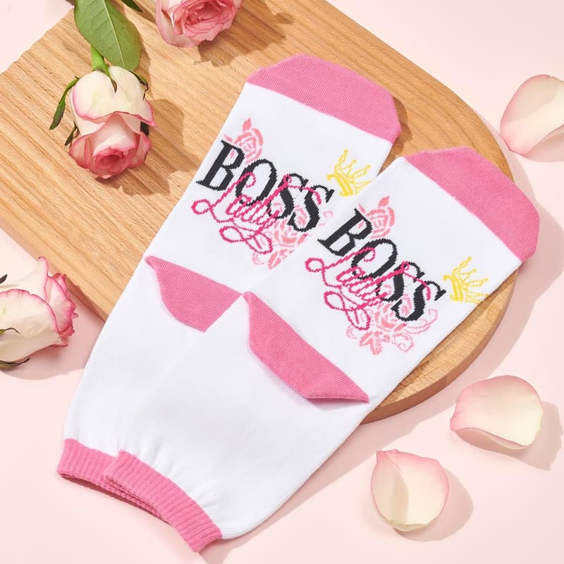 Boss Lady Gift Set for Women - Tote Bag, Glass Cup, Candle, Bracelet, Keychain