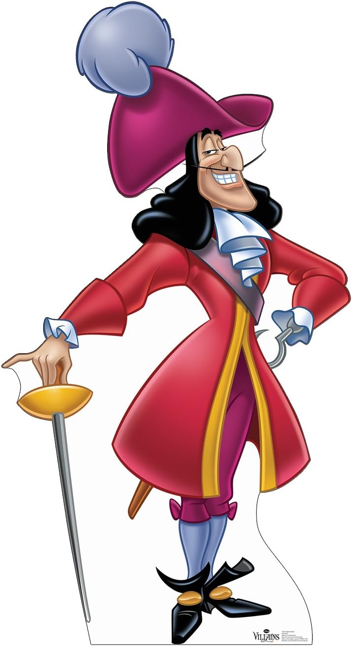 Disney Villains Life-Size Captain Hook Cardboard Cutout