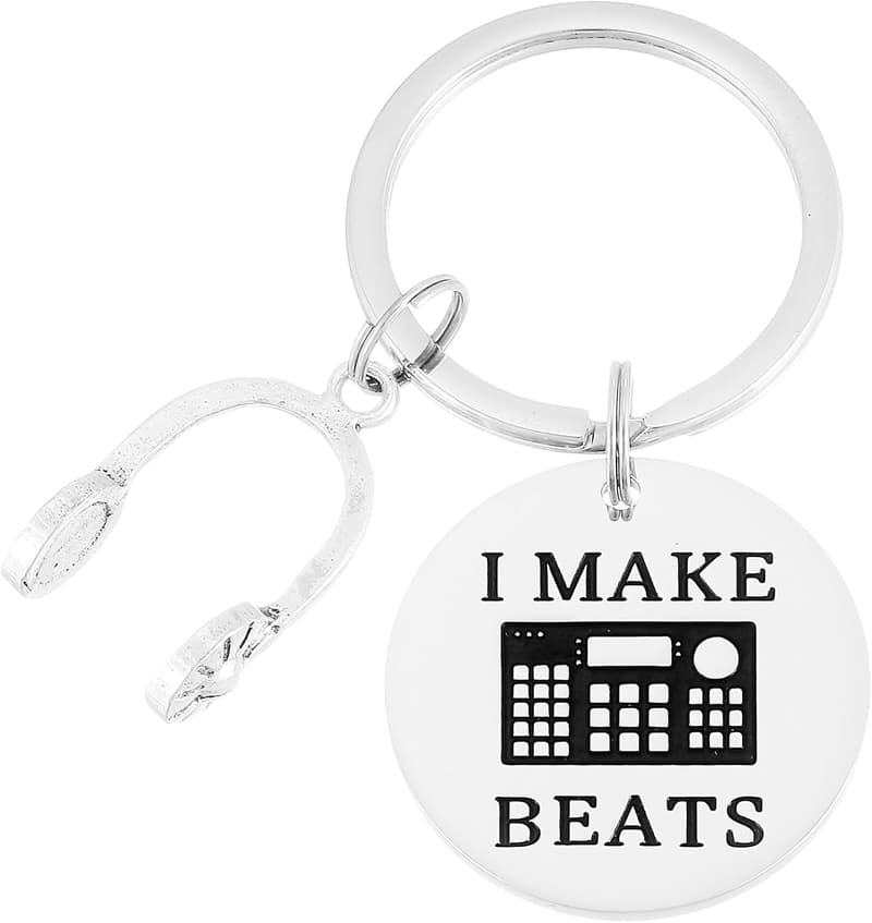 Music Producer Keychain for Men - Stylish Pendant Gift