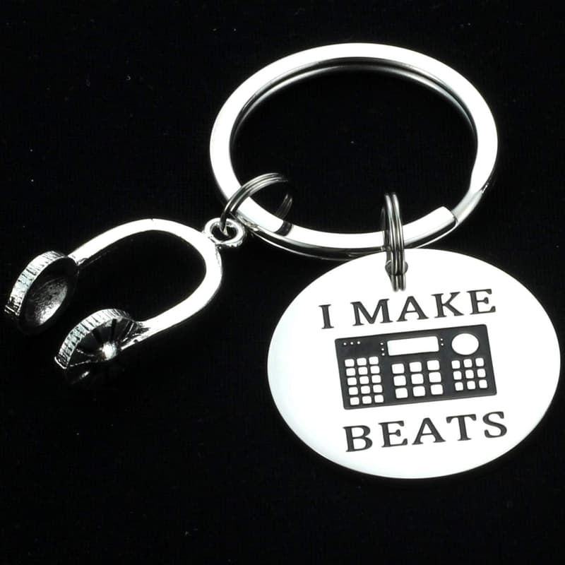 Music Producer Keychain for Men - Stylish Pendant Gift