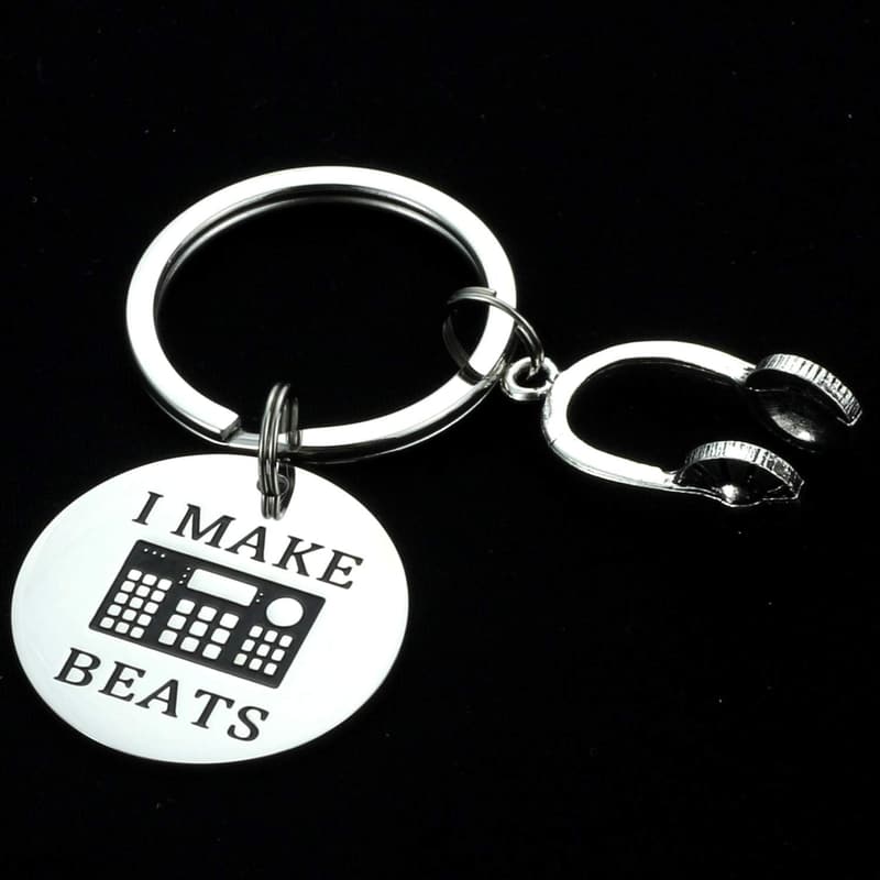 Music Producer Keychain for Men - Stylish Pendant Gift