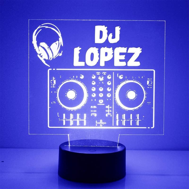 Custom LED DJ Board Night Light - Personalized Acrylic Decor