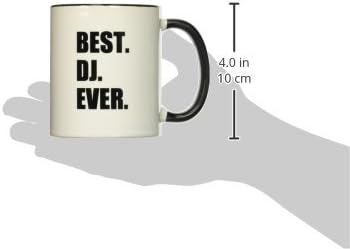 Best DJ Ever Black Two-Tone Mug for Music Lovers