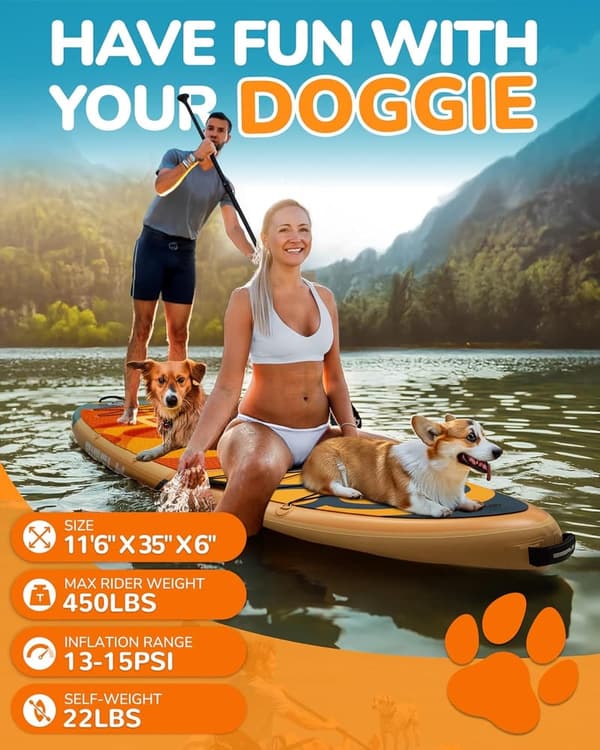 Ultra-Stable Inflatable Paddle Board for Family Fun