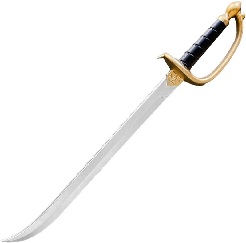 Caribbean Pirate Cutlass Prop Sword with Sheath for Cosplay