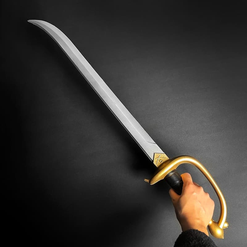 Caribbean Pirate Cutlass Prop Sword with Sheath for Cosplay