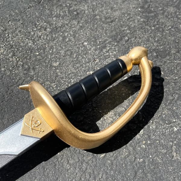 Caribbean Pirate Cutlass Prop Sword with Sheath for Cosplay