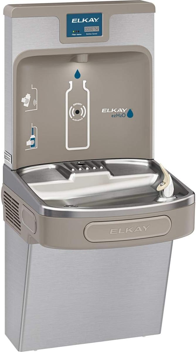 Enhanced ezH2O Bottle Filling Station & ADA Cooler, Stainless Steel
