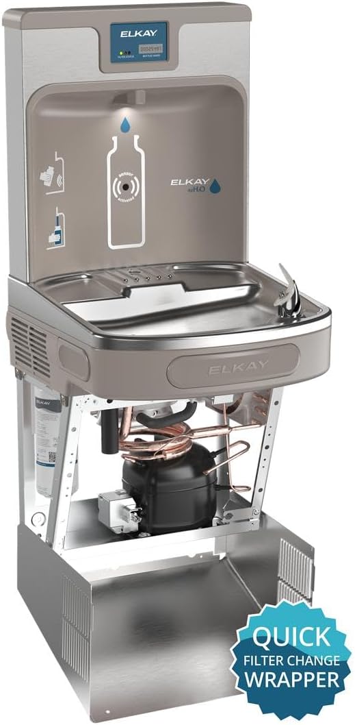 Enhanced ezH2O Bottle Filling Station & ADA Cooler, Stainless Steel