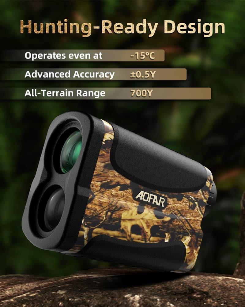 AOFAR HX-700N Waterproof Hunting Rangefinder with Case