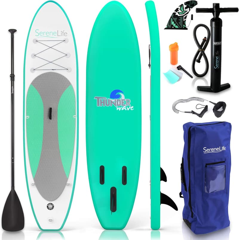 Inflatable Paddle Board with Non-Slip Deck Pad for All Skill Levels