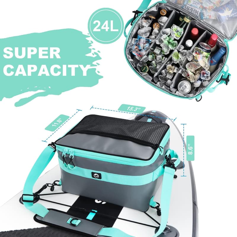 Waterproof Paddle Board Cooler Bag with Adjustable Straps